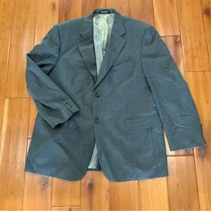 Stafford gray pin striped wool suit jacket size 44R